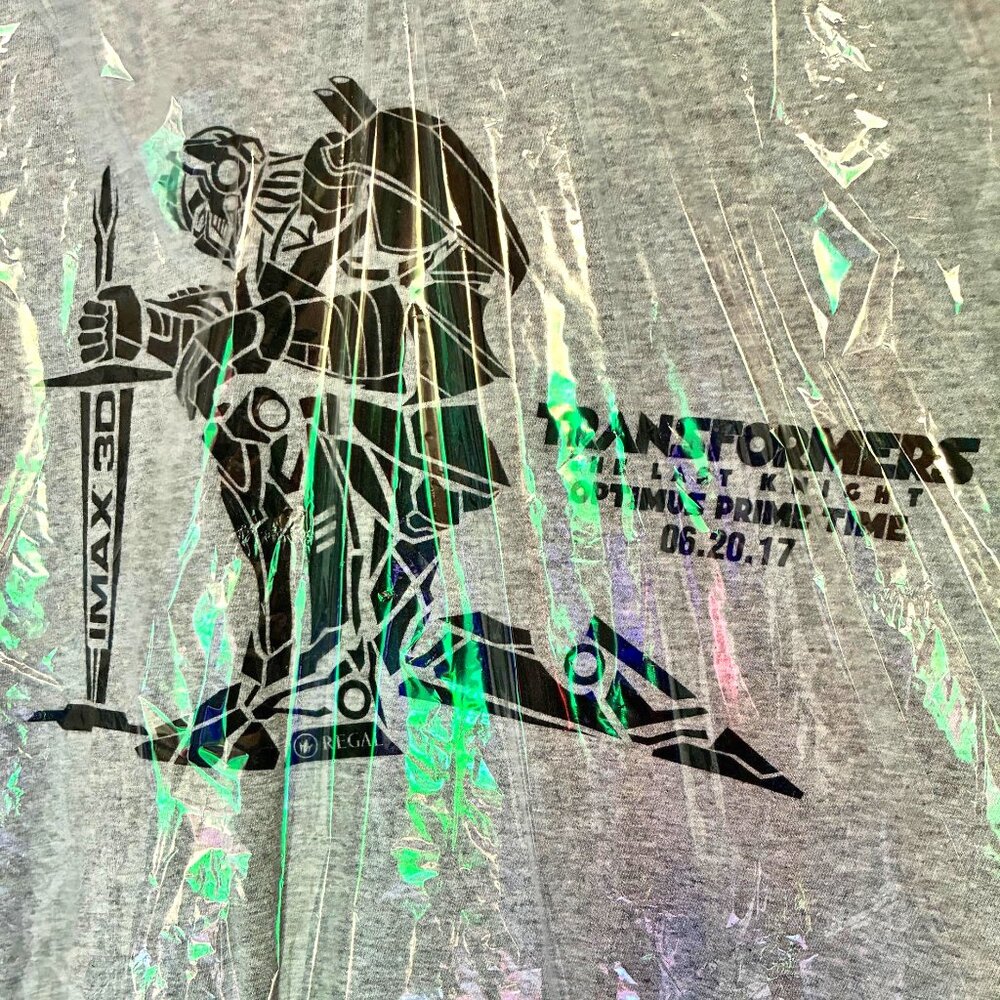 Transformers Last Knight I-MAX 3D film short sleeve shirt men size L robot kneel